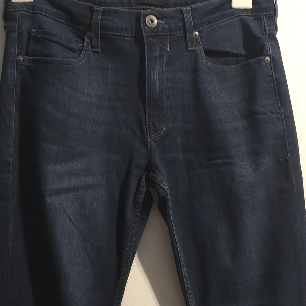 PAIGE Dark Blue Straight Jeans